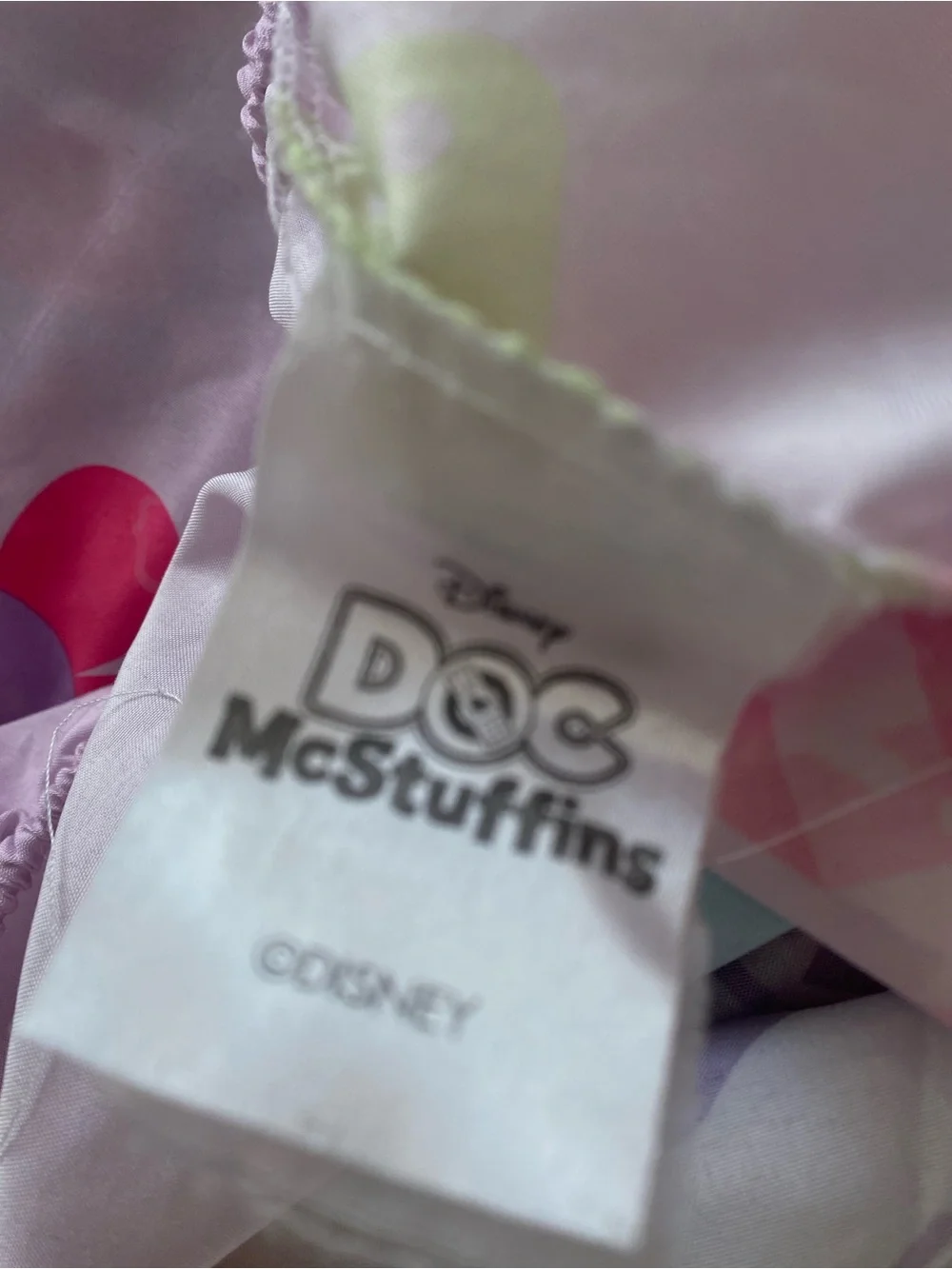 Disney Doc McStuffins Purple Full Size 4 Pc Sheet Set Small Flaw See Last Pic